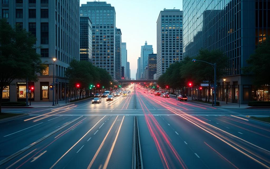 Downtown Dallas adaptive grid