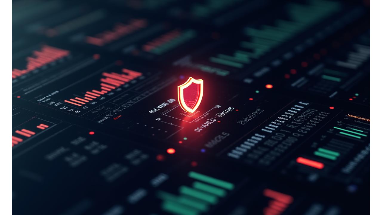 A comprehensive risk dashboard displaying color-coded warnings, heatmaps, and detailed threat analysis for a cryptocurrency project.